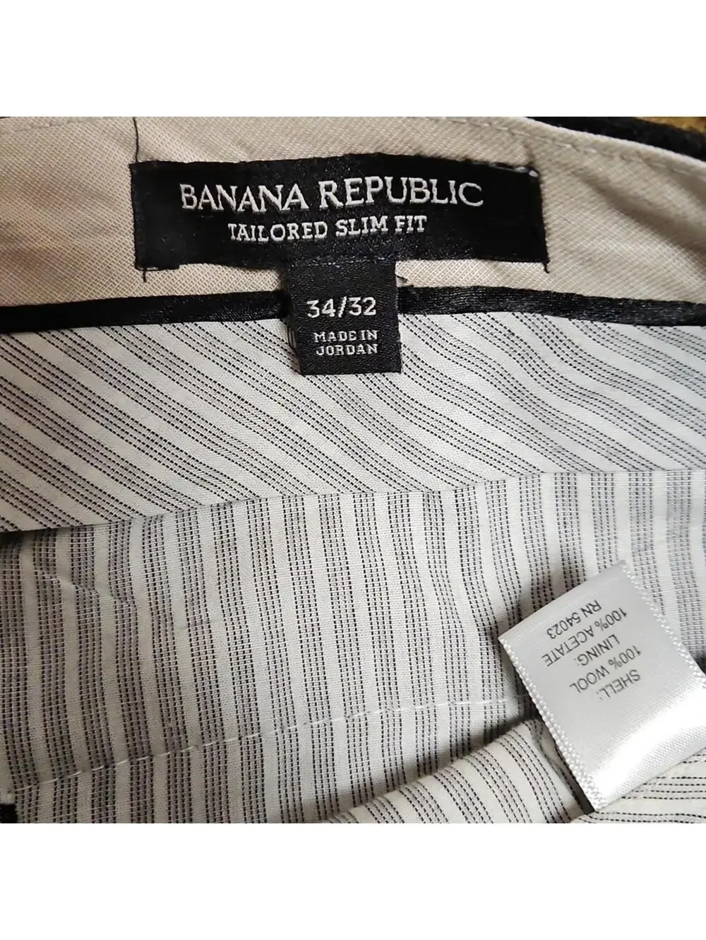 Banana Republic | Men's Dark Dress Pants | 34x32